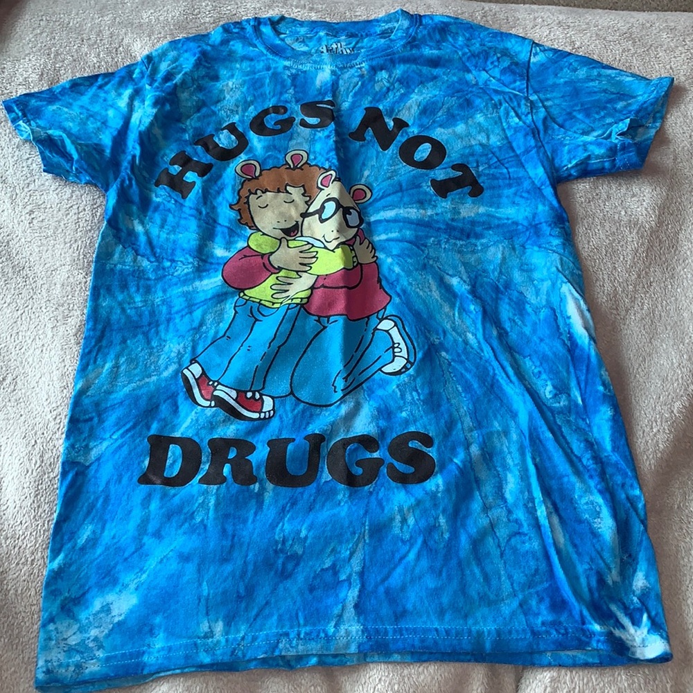 Tie Dye Hugs Not Drugs Shirt